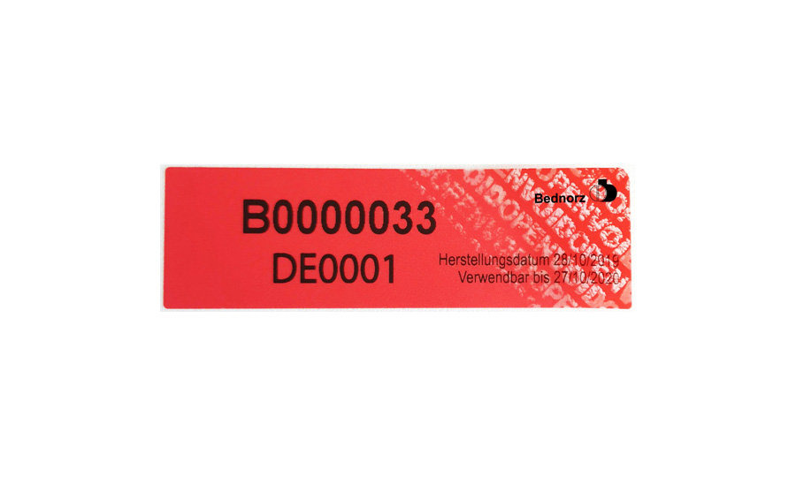 BC-Security Label - Zollplombe